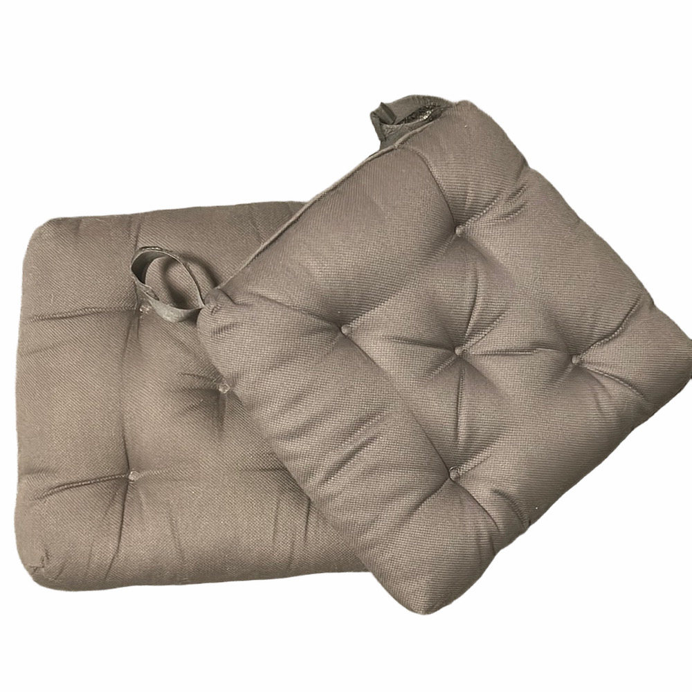 Plush Gray Seat Cushions- IKEA